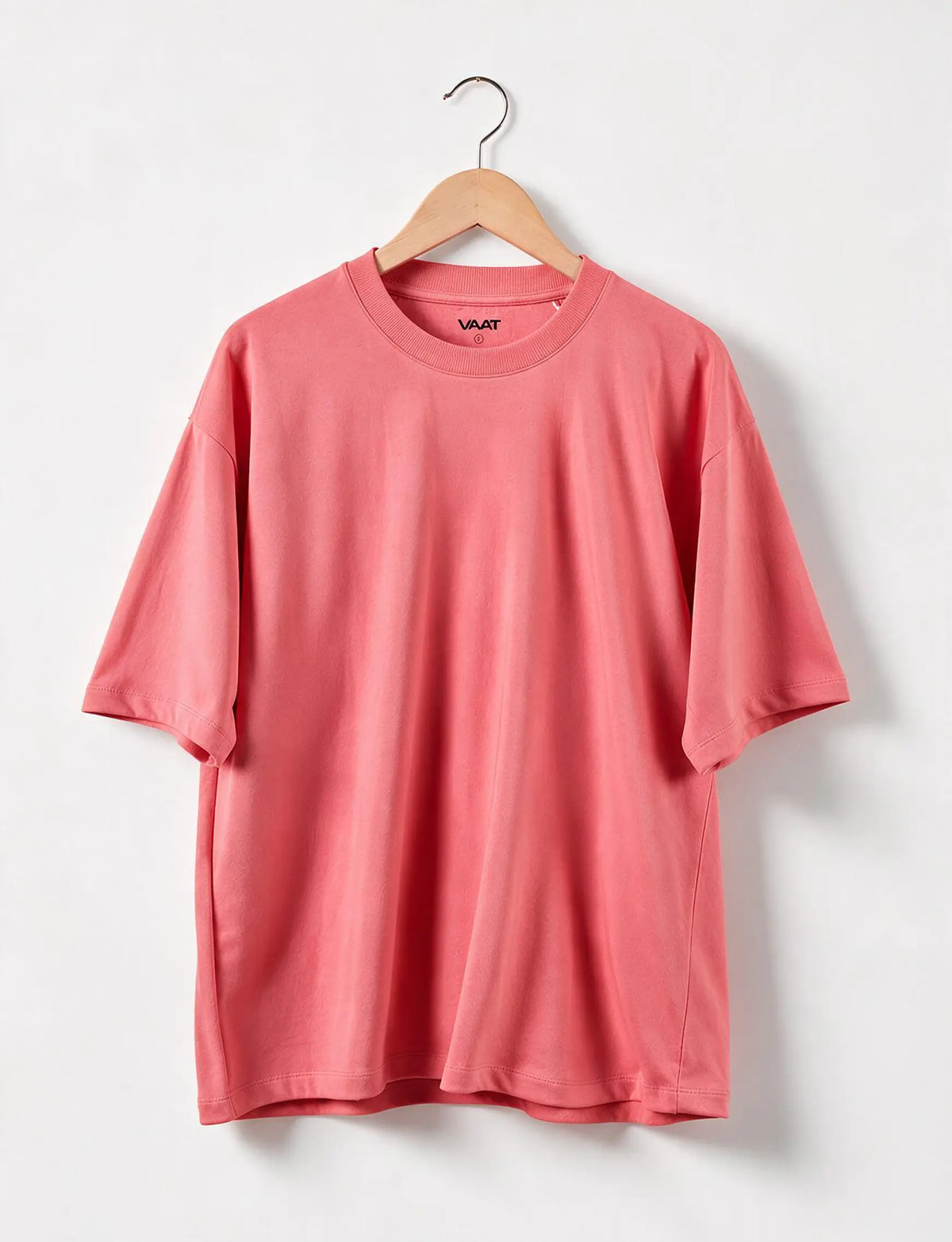 VAAT Oversized French Terry T-Shirt – Peach
